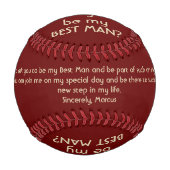 Balle De Baseball Serez-vous mon meilleur nom personnalisé (Devant)