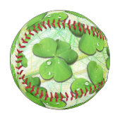 Balle De Baseball Shamrock vert St Patrick iPhone 5 Coque-Mate (Devant Gauche)