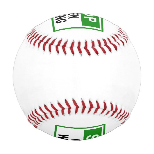 BALLE DE BASEBALL SIGNE D'ARRÊT (Dos)