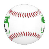 BALLE DE BASEBALL SIGNE D'ARRÊT (Devant)