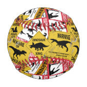 Balle De Baseball Signes de prudence Dinosaure (Dos)