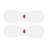 Balle De Baseball Silhouette de la carte d'état du Mississippi (Panneaux)