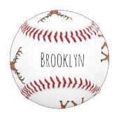 Balle De Baseball Simple dessin (Dos)
