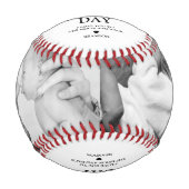 Balle De Baseball Simple Fête des pères Deux Photo Baseball (Devant)