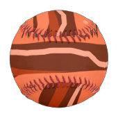 Balle De Baseball simple lettre initiale monogramme ajouter nom art (Dos)
