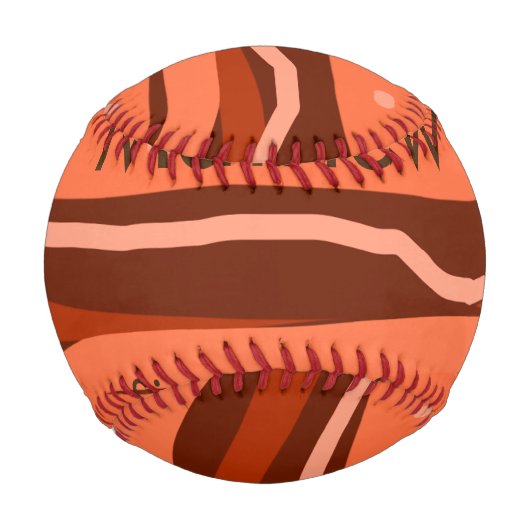 Balle De Baseball simple lettre initiale monogramme ajouter nom art (Devant)