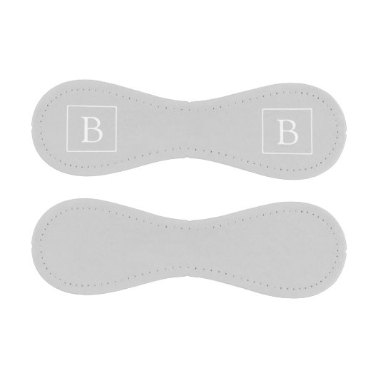 Balle De Baseball Simple Light Grey monogram (Panneaux)