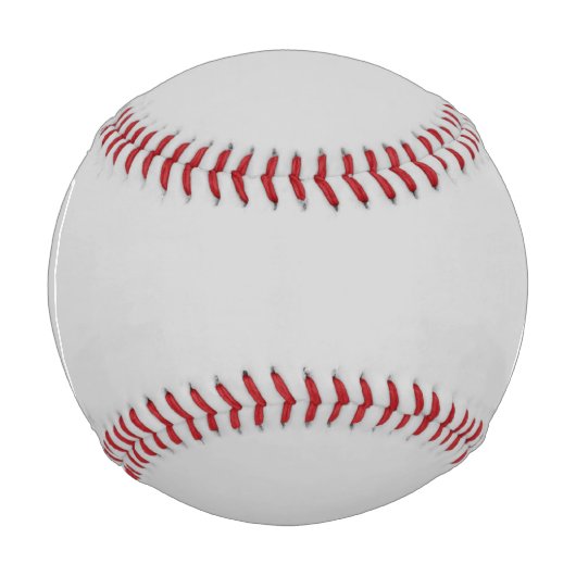 Balle De Baseball Simple Light Grey monogram (Devant)