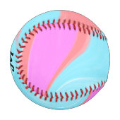 Balle De Baseball simple logo monogramme minimal personnalisé (Devant Gauche)