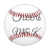 Balle De Baseball Simple minimal add name cheers couple name custom (Dos)