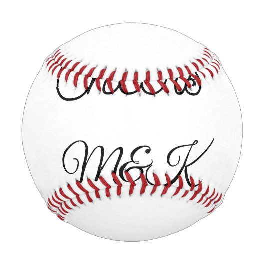 Balle De Baseball Simple minimal add name cheers couple name custom (Devant)