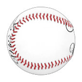 Balle De Baseball Simple minimal add name cheers couple name custom (Devant Gauche)