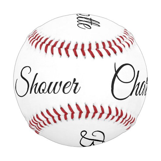 Balle De Baseball SIMPLE MINIMAL.CUTIE ADD NAME BABY baby shower Thr (Devant)