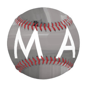 Balle De Baseball Simple monogramme ajouter votre nom lettre man min