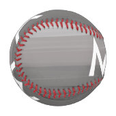 Balle De Baseball Simple monogramme ajouter votre nom lettre man min (Devant Gauche)