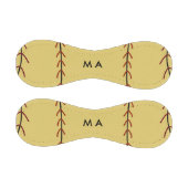 Balle De Baseball Simple monogramme ajouter votre nom lettre man min (Panneaux)