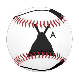 Balle De Baseball Simple monogramme ajouter votre nom lettre man min