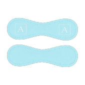 Balle De Baseball Simple Monogramme Bleu Ciel (Panneaux)