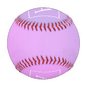 Balle De Baseball Simple Monogramme | Dégradé Rose/Violet Subtil (Dos)