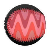 Balle De Baseball Sinus Waves motif - rouge + vos idées (Devant Gauche)