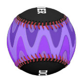 Balle De Baseball Sinus Waves motif - violet violet + vos idées (Devant)