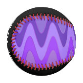 Balle De Baseball Sinus Waves motif - violet violet + vos idées (Devant Gauche)