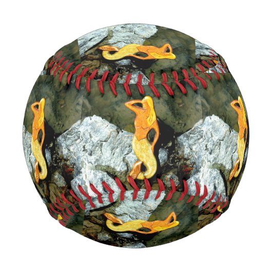 Balle De Baseball sirène à poil doré (Devant)