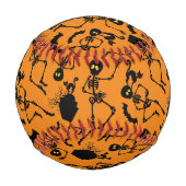 Balle De Baseball Skeletons d'Halloween Macabre Dance (Dos)