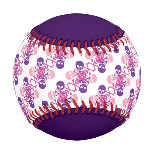 Balle De Baseball Skulls et Crossbones (Devant)