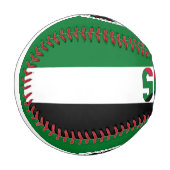 Balle De Baseball Soudan Drapeau et blason Patriotique (Devant Gauche)