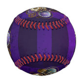 Balle De Baseball Spider Steampunk sur Arrière - plan pourpre (Devant)