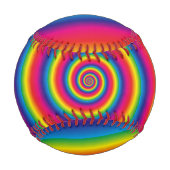 Balle De Baseball Spirale arc-en-ciel (Dos)