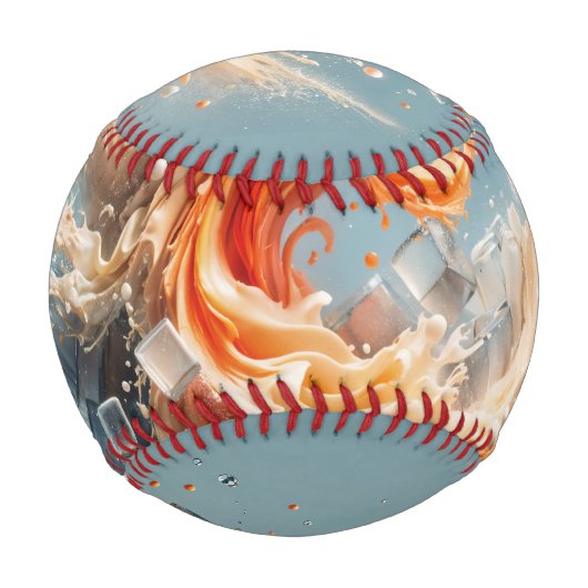 Balle De Baseball Splash tropical (Devant)