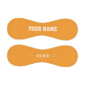 Balle De Baseball Sport Birthday gift idea custom name text orange (Panneaux)