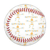 Balle De Baseball Squelette humain heureux (Devant Gauche)