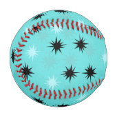 Balle De Baseball Starbursts Turquoise atomique (Devant Gauche)