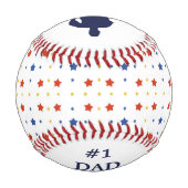 Balle De Baseball Stars Fête des pères Keepsaké Baseball (Dos)