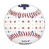 Balle De Baseball Stars MVP Keepsaké personnalisé (Dos)