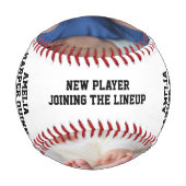 Balle De Baseball Statistiques de naissance de la petite fille | Pho (Devant)