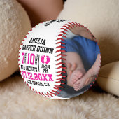 Balle De Baseball Statistiques de naissance de la petite fille | Pho
