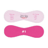 Balle De Baseball Statistiques de naissance rose Triplet Girl (Panneaux)