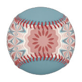 Balle De Baseball Striking moderne Kaleidoscope Mandala Nom fractal (Dos)