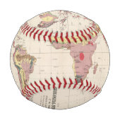 Balle De Baseball Structure géologique du globe (Dos)