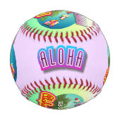 Balle De Baseball Style hawaïen (Dos)
