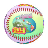 Balle De Baseball Style hawaïen (Devant Gauche)