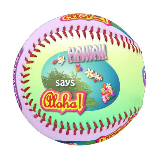 Balle De Baseball Style hawaïen (Devant Gauche)