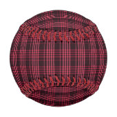 Balle De Baseball Style Plaid de Noël (Dos)