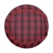 Balle De Baseball Style Plaid de Noël (Devant Gauche)