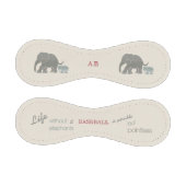 Balle De Baseball Style Rétro Humoristique Monogramme Elephant Lover (Panneaux)