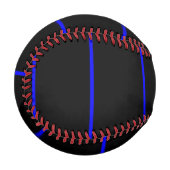 Balle De Baseball Style vertical Symbolique Ligne Bleue Mince (Devant Gauche)